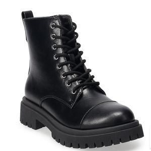 Black Jupiter Women's Combat Boots.
